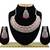 Red designer function wear ad necklace set