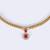 Traditional round and oval shape golden balls gold plated choker necklace for women
