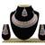 Pink designer function wear ad necklace set