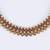 Traditional flower and rudhraksh design gold plated choker necklace set for women