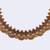 Traditional flower and rudhraksh design gold plated choker necklace set for women