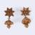 Traditional flower and rudhraksh design gold plated choker necklace set for women