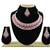 Red designer function wear ad necklace set