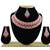 Red designer function wear ad necklace set