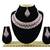 Purple designer function wear ad necklace set