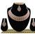 Orange designer function wear ad necklace set