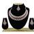 Maroon designer function wear ad necklace set