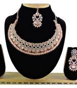 Multicolor designer function wear ad necklace set