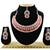 Red designer function wear ad necklace set