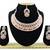 Orange designer function wear ad necklace set