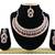 Maroon designer function wear ad necklace set