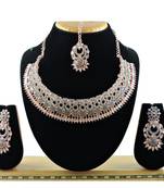 Grey designer function wear ad necklace set