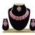 Red designer function wear ad necklace set