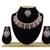 Maroon designer function wear ad necklace set