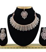 Grey designer function wear ad necklace set