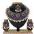 Blue designer function wear ad necklace set
