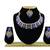 Blue designer function wear ad necklace set
