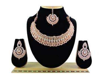 Multicolor designer function wear ad necklace set 1