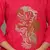 Red Embroidered Cotton Kurta and Pant Set with Dupatta