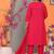 Red Embroidered Cotton Kurta and Pant Set with Dupatta