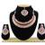 Maroon designer function wear ad necklace set