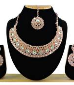 Multicolor designer function wear ad necklace set