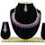 Purple designer function wear ad necklace set