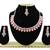 Pink designer function wear ad necklace set