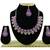 Purple designer function wear ad necklace set