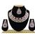 Purple designer function wear ad necklace set