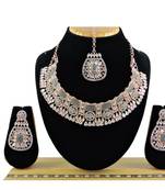 Grey designer function wear ad necklace set
