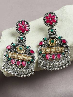 Multicolor designer function wear ad necklace set 1