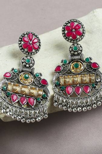 Multicolor designer function wear ad necklace set