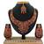 Red designer function wear ad necklace set