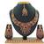 Maroon designer function wear ad necklace set