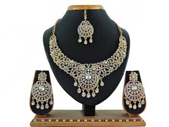 Multicolor designer function wear ad necklace set 1