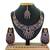 Blue designer function wear ad necklace set