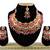 Red designer function wear ad necklace set