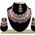 Red designer function wear ad necklace set