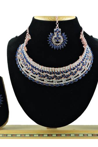 Turquoise designer function wear ad necklace set