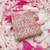 Women's pink embroidered dress material