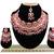 Red designer function wear ad necklace set