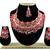 Red designer function wear ad necklace set