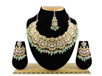 Multicolor designer function wear ad necklace set 1