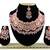 Pink designer function wear ad necklace set
