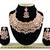 Orange designer function wear ad necklace set