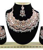 Grey designer function wear ad necklace set