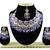 Blue designer function wear ad necklace set