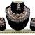 Black designer function wear ad necklace set