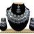 Blue designer function wear ad necklace set